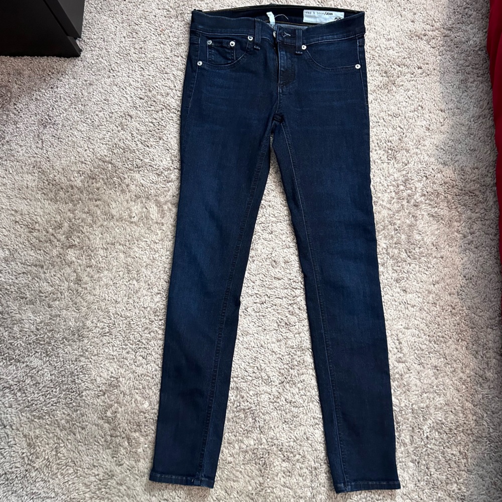 Rag and Bone dark blue skinny jeans (26)